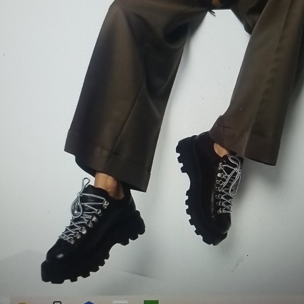 Simon Miller Black Leather Tracker Low Boots 36